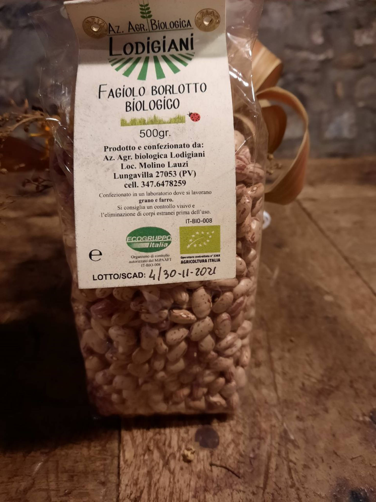 Vendita Prodotti a Km Zero – Fagioli Borlotti BIO