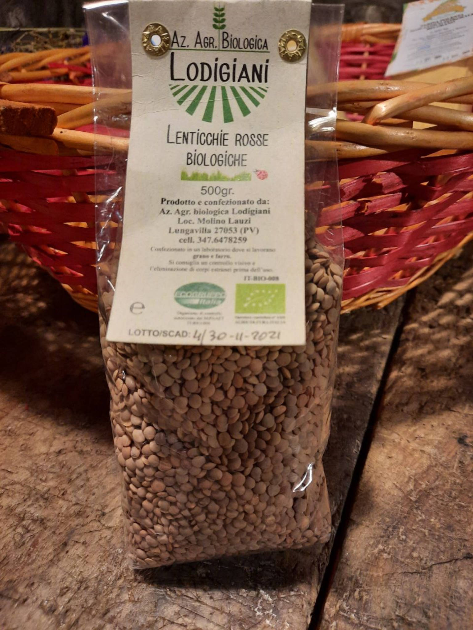 Vendita Prodotti a Km Zero – Lenticchie Rosse BIO