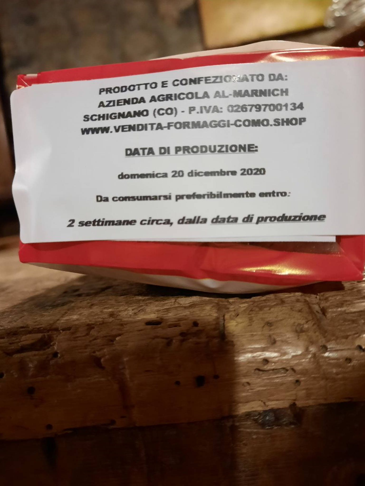 Vendita Prodotti a Km Zero – Prodotti da Forno – Etichetta Scadenza Prodotto